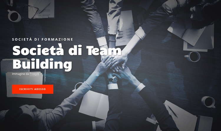 Azienda di team building Modello di sito Web