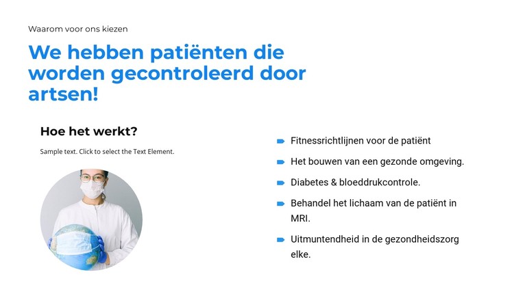 Wij hebben de beste dokters CSS-sjabloon