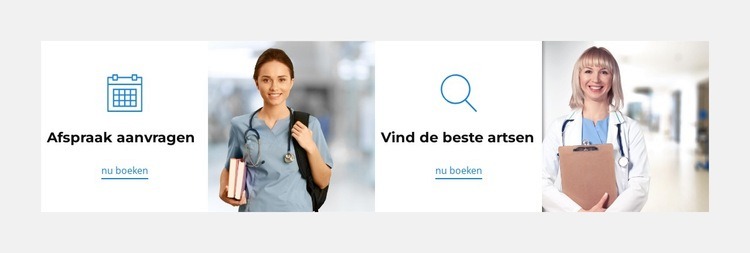 Bezoek kliniek Html Website Builder