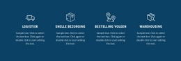 Snelle Bezorging - Responsieve HTML5-Sjabloon