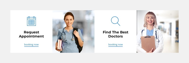 Visit clinic One Page Template