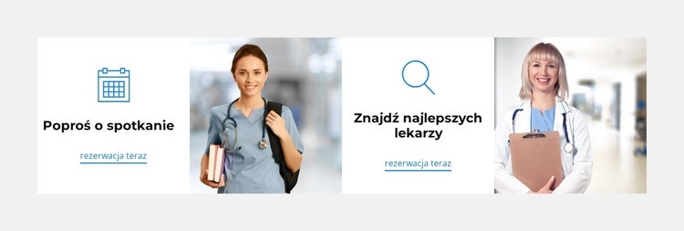 Odwiedź klinikę Szablony do tworzenia witryn internetowych