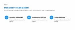 Specjaliści Działu Kliniki - Jednostronicowy Szablon HTML