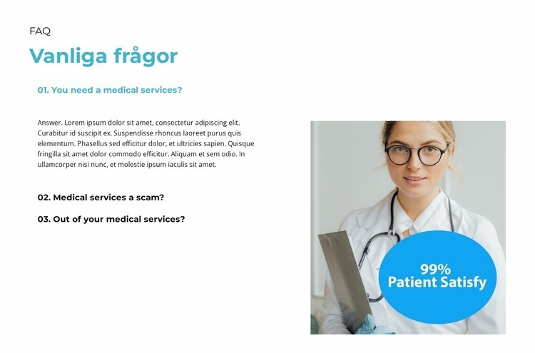 Patienterna är alltid glada CSS -mall