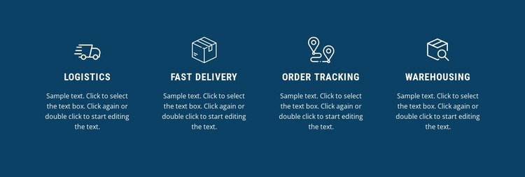 Fast delivery Website Mockup