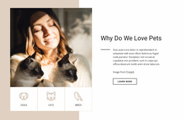Css Template For Why Do We Love Pets