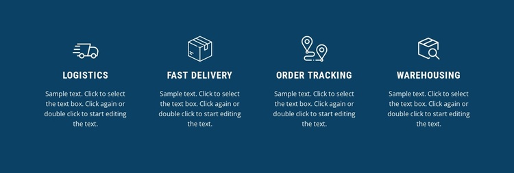 Fast delivery Landing Page