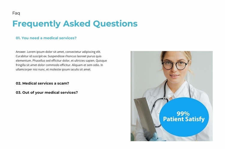 Patients are always happy Website Template