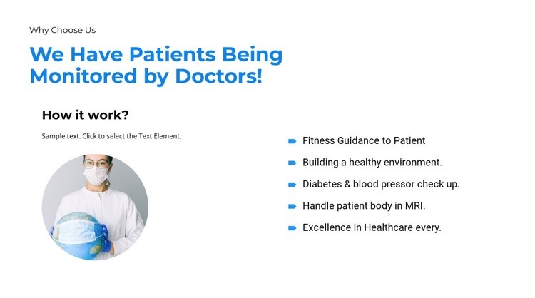 We have the best doctors Wix Template Alternative
