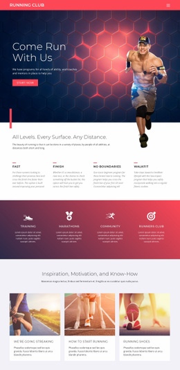 Running and sports - Html Code Example by Nicepage