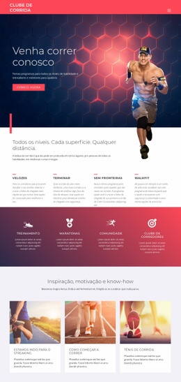 Corrida E Esportes - HTML5 Website Builder