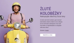 Prémiový Motiv WordPress Pro Žluté Koloběžky