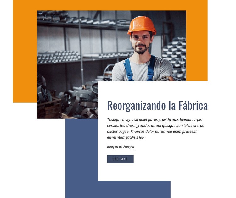 Reorganizando la fábrica Diseño de páginas web