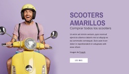 Scooters Amarillos: Plantilla De Página HTML5