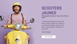 Scooters Jaunes - Meilleure Maquette De Site Web