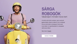 HTML Oldal Ehhez: Sárga Robogók