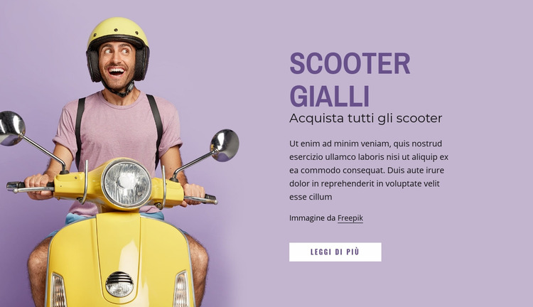 Scooter gialli Modello Joomla