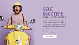 Gele Scooters Ontwerpsjabloon