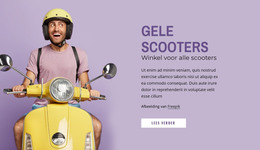 HTML-Pagina Voor Gele Scooters