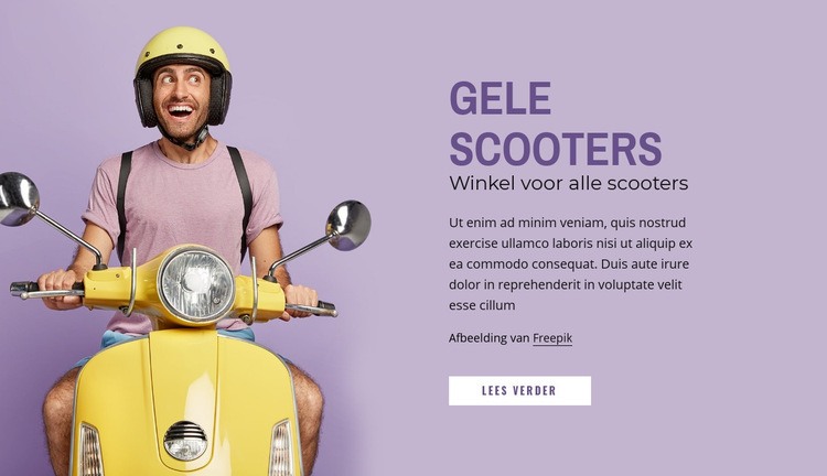 Gele scooters Html Website Builder