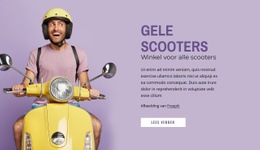 Gele Scooters - Website-Ontwerp