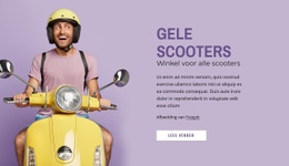 Gele Scooters - Aanpasbaar Professioneel Ontwerp