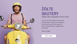 Żółte Skutery - Najlepsza Makieta Strony Internetowej