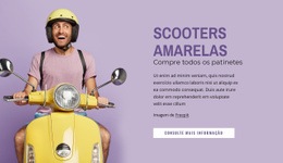 Patinetes Amarelas - Design Do Site