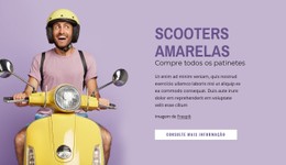 Patinetes Amarelas Modelo De Design