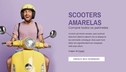 Página HTML Para Patinetes Amarelas