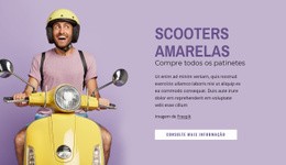 Patinetes Amarelas - Modelo De Página HTML5