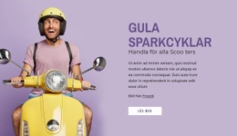 Inbyggd Multipellayout För Gula Skotrar