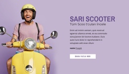 Sarı Scooter Motosiklet Web Sitesi