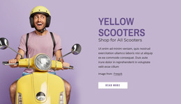 Premium WordPress Theme For Yellow Scooters