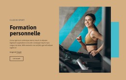 Entraînement Personnel De Luxe Modèle HTML De Base Avec CSS