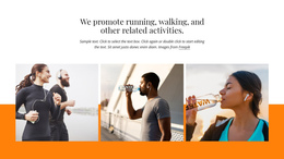 Multipurpose One Page Template For We Promote Running Events