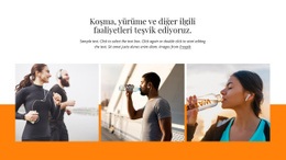 Koşu Etkinliklerini Teşvik Ediyoruz - Profesyonel Web Sitesi Tasarımı