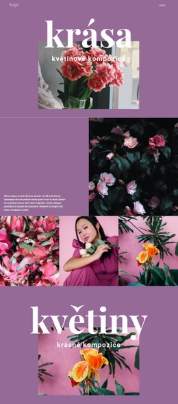 Květinový Salon – Bezplatné Šablony Motivů Html5