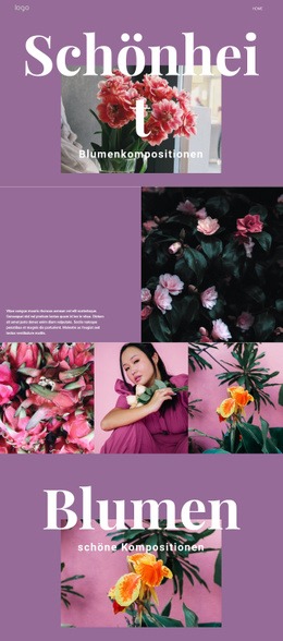 Blumensalon - Einfaches Website-Design