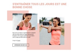 S'Entraîner Tous Les Jours Est Une Bonne Chose - Maquette De Site Web Simple