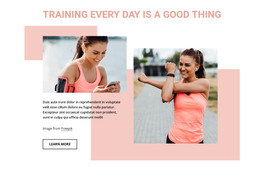 HTML Site For Training Every Day Is A Good Thing