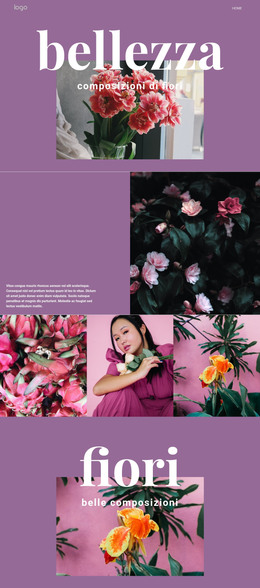 Salone Di Fiori - Modello HTML Semplice