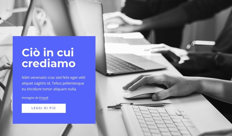 Strategia, marketing, organizzazione Modello HTML5