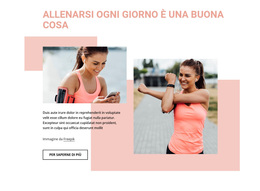 Allenarsi Ogni Giorno È Una Buona Cosa - Tema WordPress E WooCommerce
