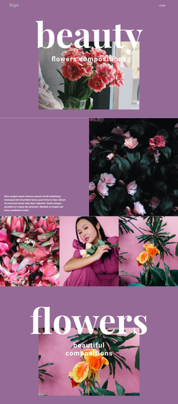 Flower Salon Beauty Website