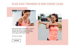 Elke Dag Trainen Is Een Goede Zaak Premium-Sjabloon