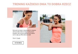 Trening Każdego Dnia To Dobra Rzecz - Design HTML Page Online