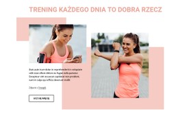 Szablon Premium Trening Każdego Dnia To Dobra Rzecz