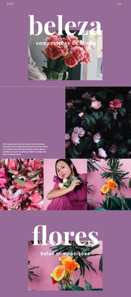 HTML Responsivo Para Salão De Flores