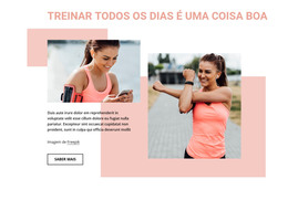 Site HTML Para Treinar Todos Os Dias É Uma Coisa Boa